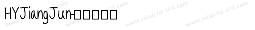 HYJiangJun字体转换