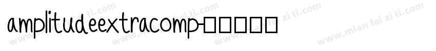 amplitudeextracomp字体转换