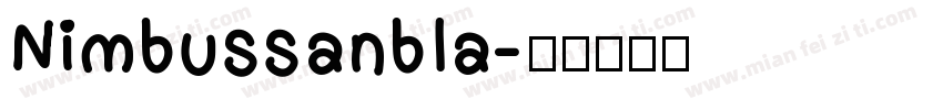 Nimbussanbla字体转换