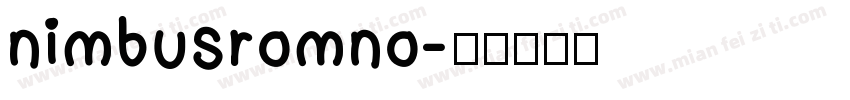 nimbusromno字体转换