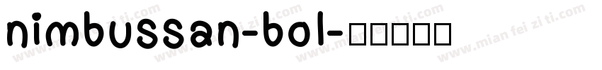 nimbussan-bol字体转换