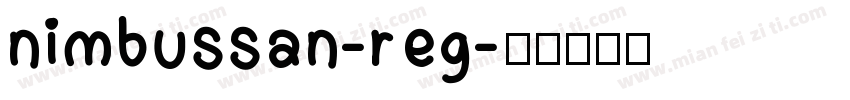 nimbussan-reg字体转换