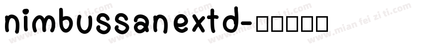 nimbussanextd字体转换