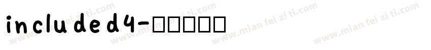 included4字体转换