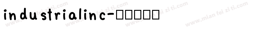 industrialinc字体转换