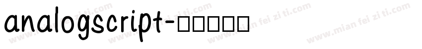 analogscript字体转换
