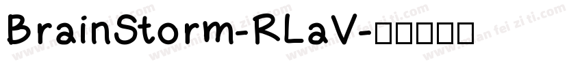 BrainStorm-RLaV字体转换