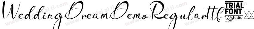 WeddingDreamDemoRegularttf字体转换