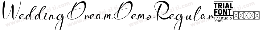 WeddingDreamDemoRegular字体转换