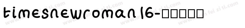 timesnewroman16字体转换