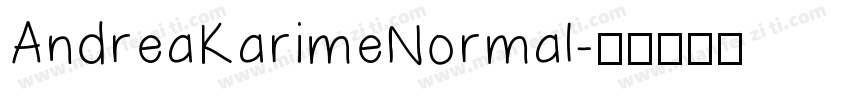 AndreaKarimeNormal字体转换