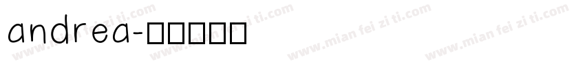 andrea字体转换