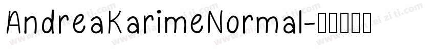 AndreaKarimeNormal字体转换