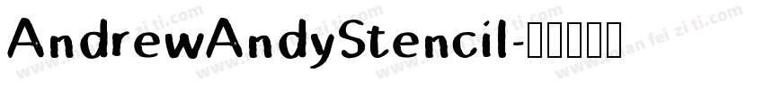 AndrewAndyStencil字体转换