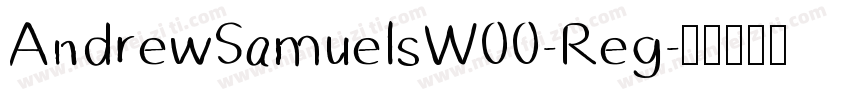 AndrewSamuelsW00-Reg字体转换