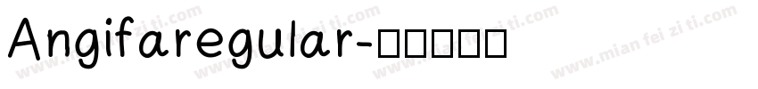 Angifaregular字体转换