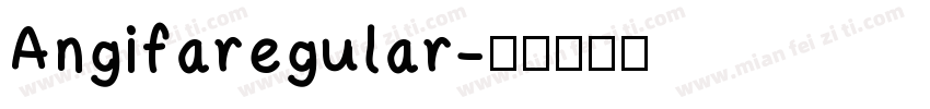 Angifaregular字体转换