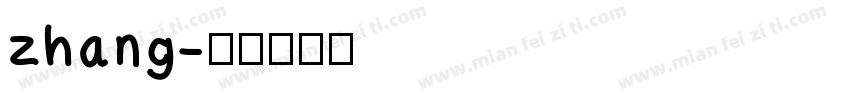 zhang字体转换