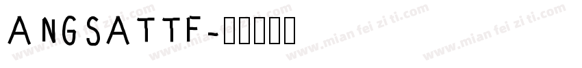 ANGSATTF字体转换