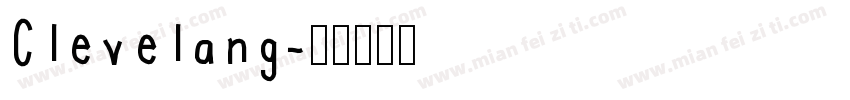 Clevelang字体转换