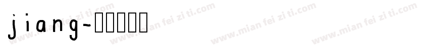 jiang字体转换