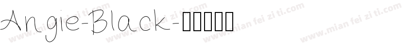 Angie-Black字体转换