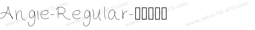 Angie-Regular字体转换