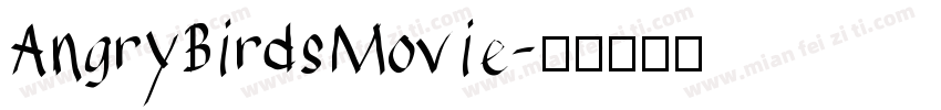 AngryBirdsMovie字体转换