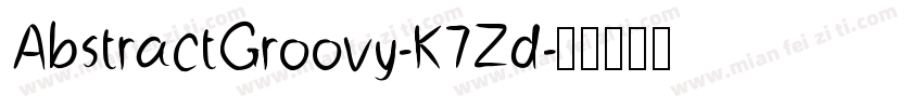 AbstractGroovy-K7Zd字体转换