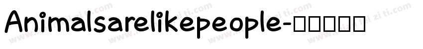 Animalsarelikepeople字体转换