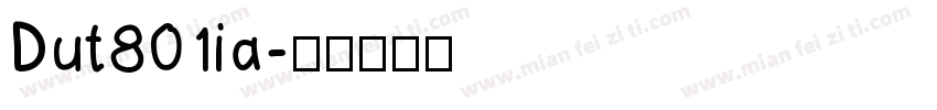 Dut801ia字体转换