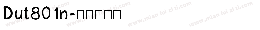 Dut801n字体转换