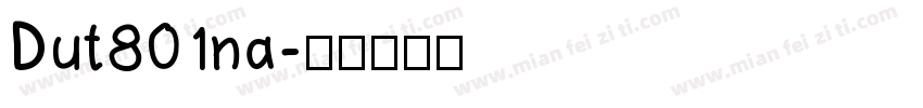 Dut801na字体转换