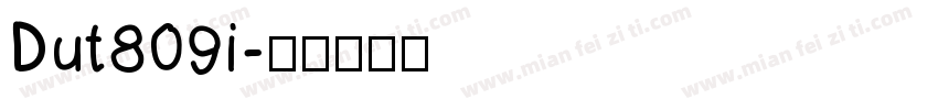 Dut809i字体转换