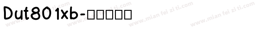 Dut801xb字体转换