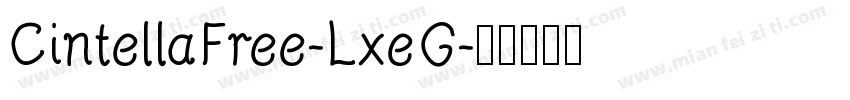 CintellaFree-LxeG字体转换