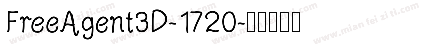 FreeAgent3D-1720字体转换