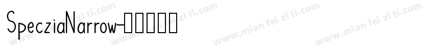 SpecziaNarrow字体转换