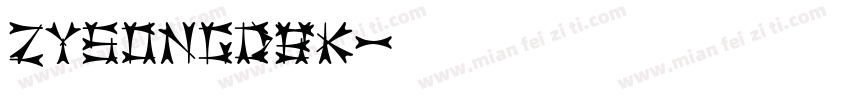 ZYSongDbk字体转换
