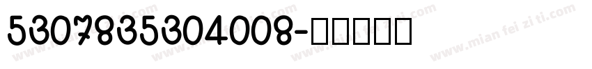 5307835304008字体转换
