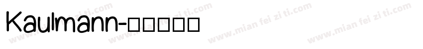 Kaulmann字体转换