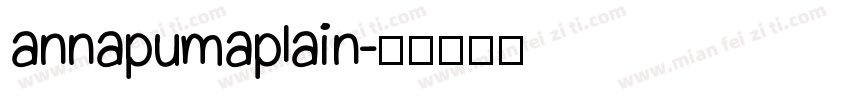 annapumaplain字体转换