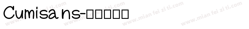 Cumisans字体转换