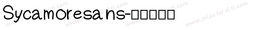 Sycamoresans字体转换