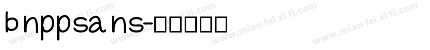 bnppsans字体转换