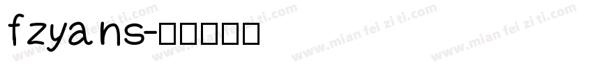 fzyans字体转换
