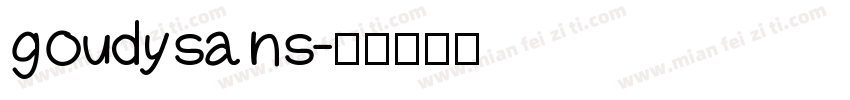 goudysans字体转换