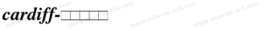 cardiff字体转换