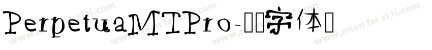PerpetuaMTPro字体转换