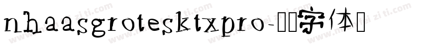 nhaasgrotesktxpro字体转换